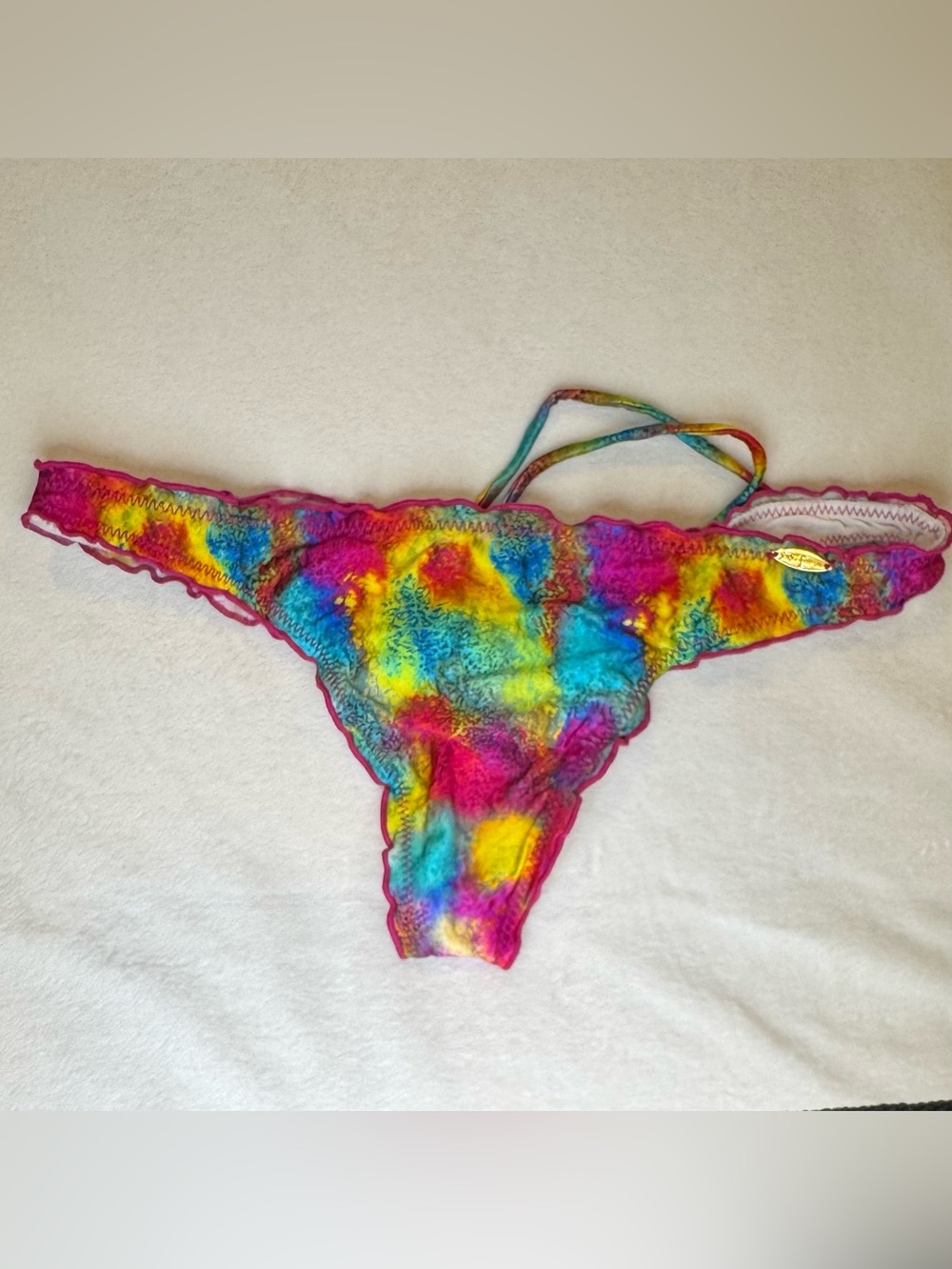 Luli Fama (PLAYA CARAMELO) Brazilian adjustable ruched back bottom - Large
